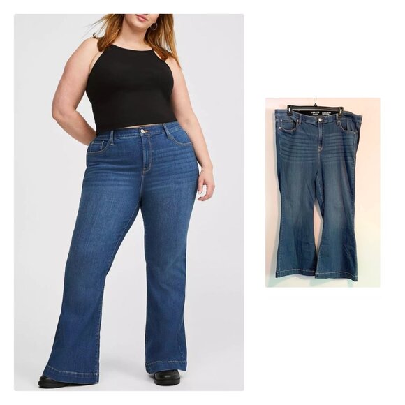 Torrid Sky High Flare High-Rise Jean Sz 24 - Picture 10 of 12
